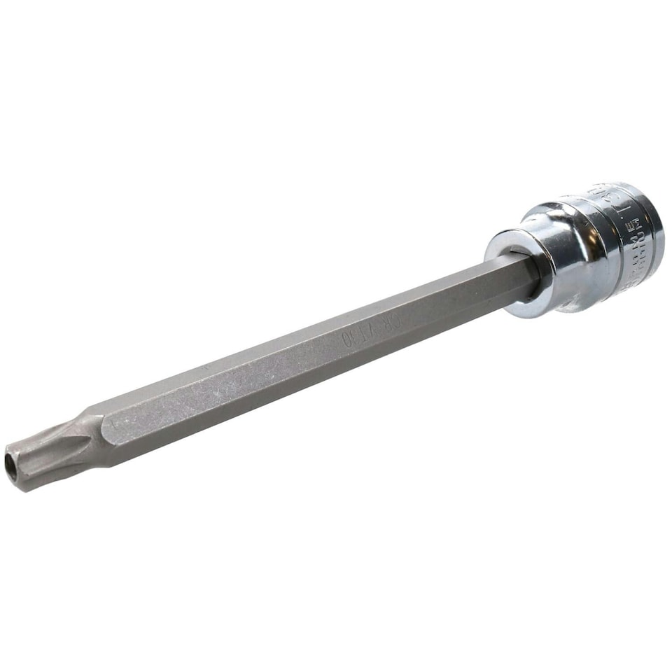 image 1 of T30 3/8" Drive Extra Long 110mm Tamperproof Tamper Torx Star Security Bit Socket