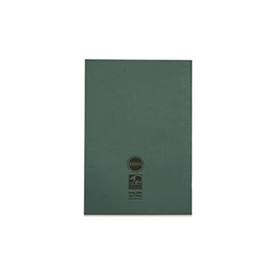 image 1 of Rhino 80 Page 8mm Lined Exercise Book Dark Green A4 - 10 Pack