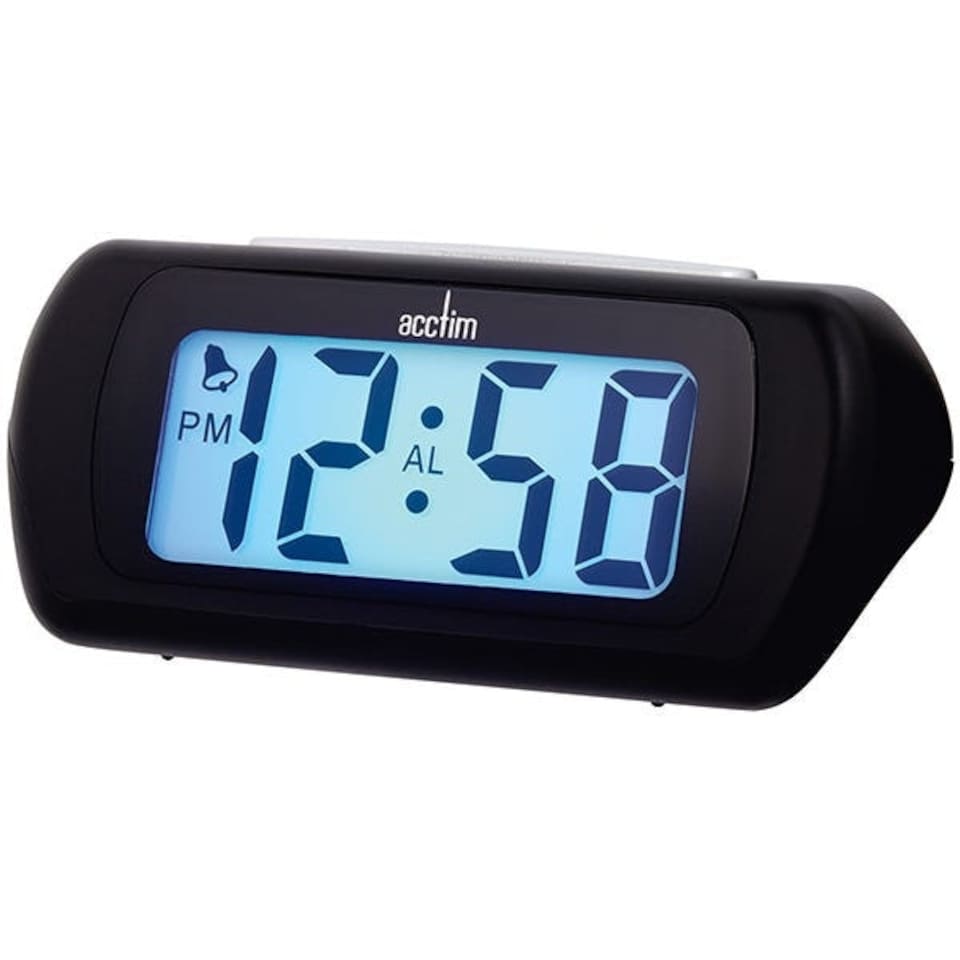 image 1 of Acctim Auric Alarm Clock Black
