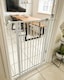 image 8 of Safetots Extra Tall Metal Safety Gate Pressure Fit, 75cm - 82.6cm, White, 104cm in Height, Extra Tall Baby Gate | White | 1