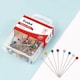 image 1 of Pack of 100 Assorted Colour Pearl Head Pins 4mm