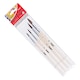image 4 of Pack of 4 Assorted Size Wooden Handle Horsehair Artist Oil Painting Brushes