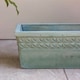 image 4 of Primrose Concrete Capri Trough Outdoor Planter in Dark Green 50cm
