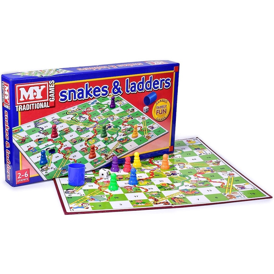 image 1 of M.Y Traditional Snakes & Ladders Game