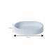 image 3 of Showerdrape Tranquil Pale Blue Sparkle Soap Dish | Blue | 1
