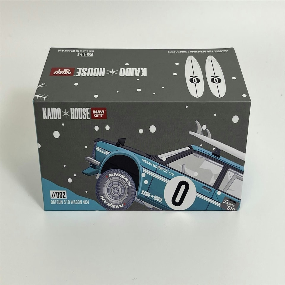 image 1 of Datsun Kaido 510 Wagon 4x4 Winter Holiday Edition 1:64 Kaido House KHMG092
