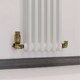 image 2 of Stirling Bold - Antique Brass Thermostatic Radiator Valve & Lockshield Corner 15mm