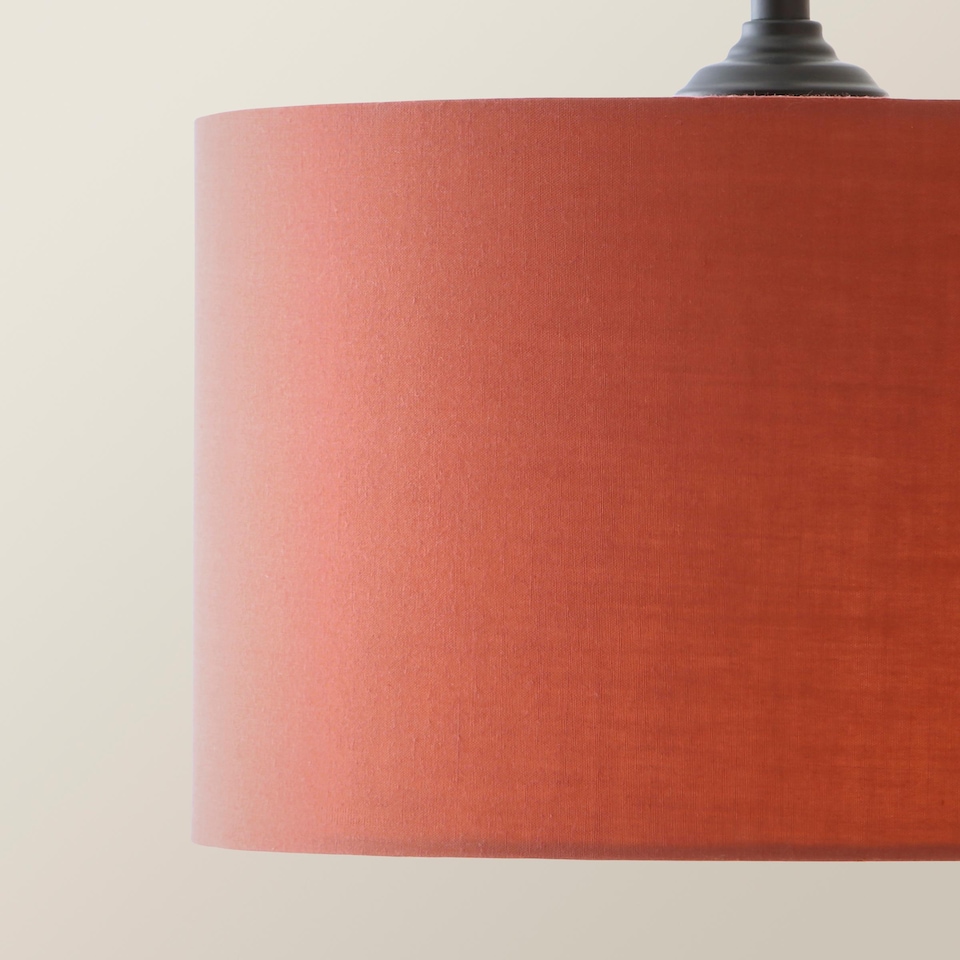 image 1 of ValueLights Shaw Matte Black 3 Drop Bar Rust Shades and Bulbs