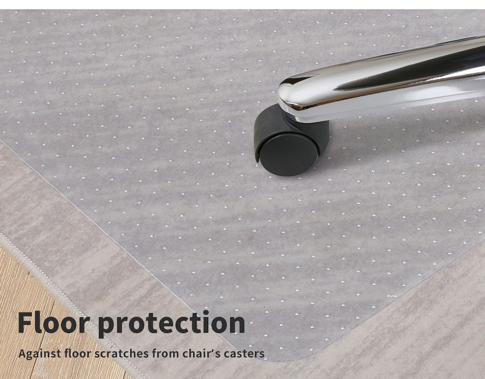 image 1 of Marlow 120x90CM Office Chair Mat PVC Non-Slip Protector for Hard Floors