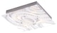 image 1 of Modern LED Bathroom Light with Clear-Frosted Glass Plate | Silver