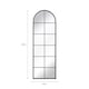 image 9 of Charles Bentley Bern Arch Mirror in Black Weather Resistant