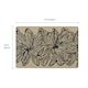 image 5 of JVL Elegance Machine Washable Entrance Doormat, 50x75cm - Flowers