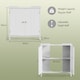 image 7 of Vonhaus Holbrook White Under Sink Bathroom Cabinet