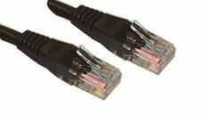 PRO SIGNAL - Cat6 RJ45 Male to Male UTP Ethernet Patch Lead, 20m Black