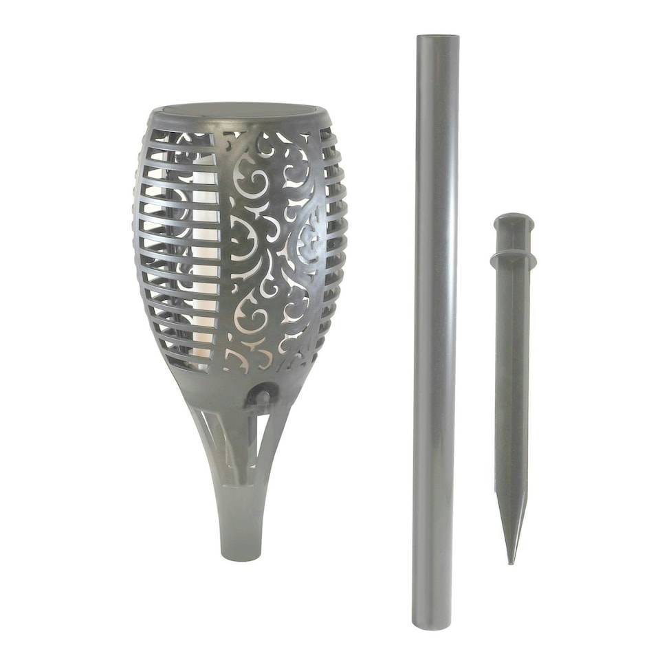 image 1 of Solar Powered Flame Torch Slate | Grey | 1