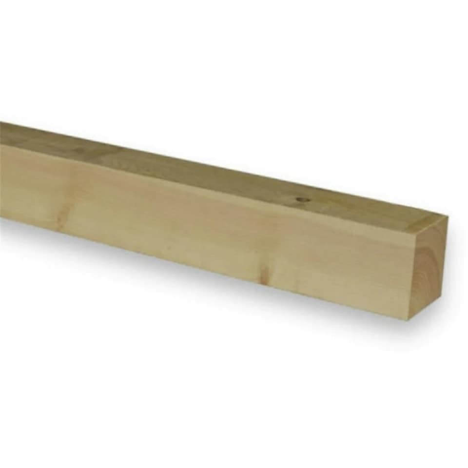 image 1 of PACK OF 15 (Total 15 Units) - 75mm x 100mm (70mm x 95mm Finish) Planed All Round Redwood Timber - 4.2m Length