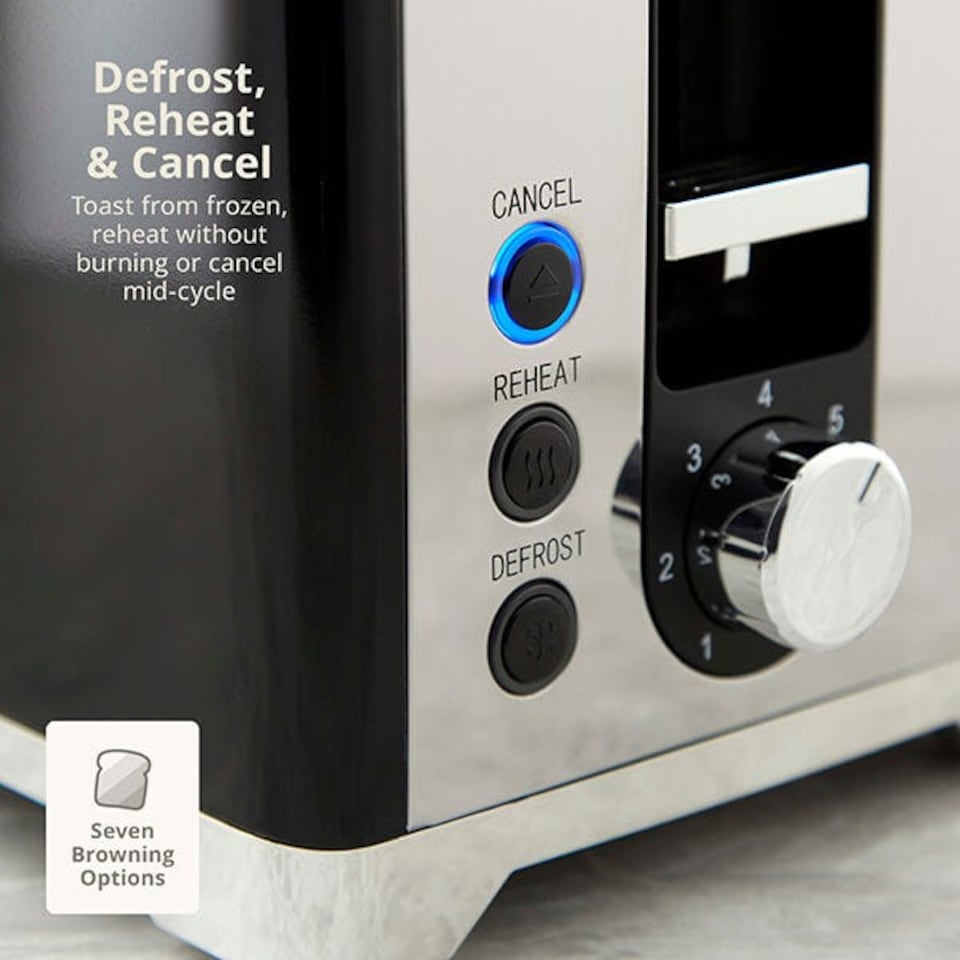 image 1 of Swan Solace Black 2 Slice Toaster