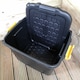 image 5 of 6 x 42L Heavy Duty Storage Tubs Sturdy, Lockable, Stackable and Nestable Design Storage Chests with Clips in Black