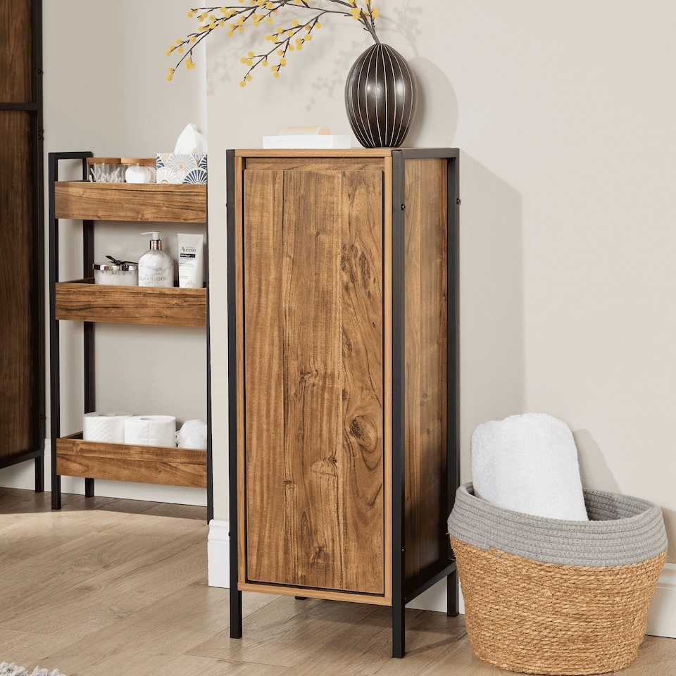 image 1 of Locastra Bathroom 3 Tier Floor Cabinet Storage Organiser Frame Modern