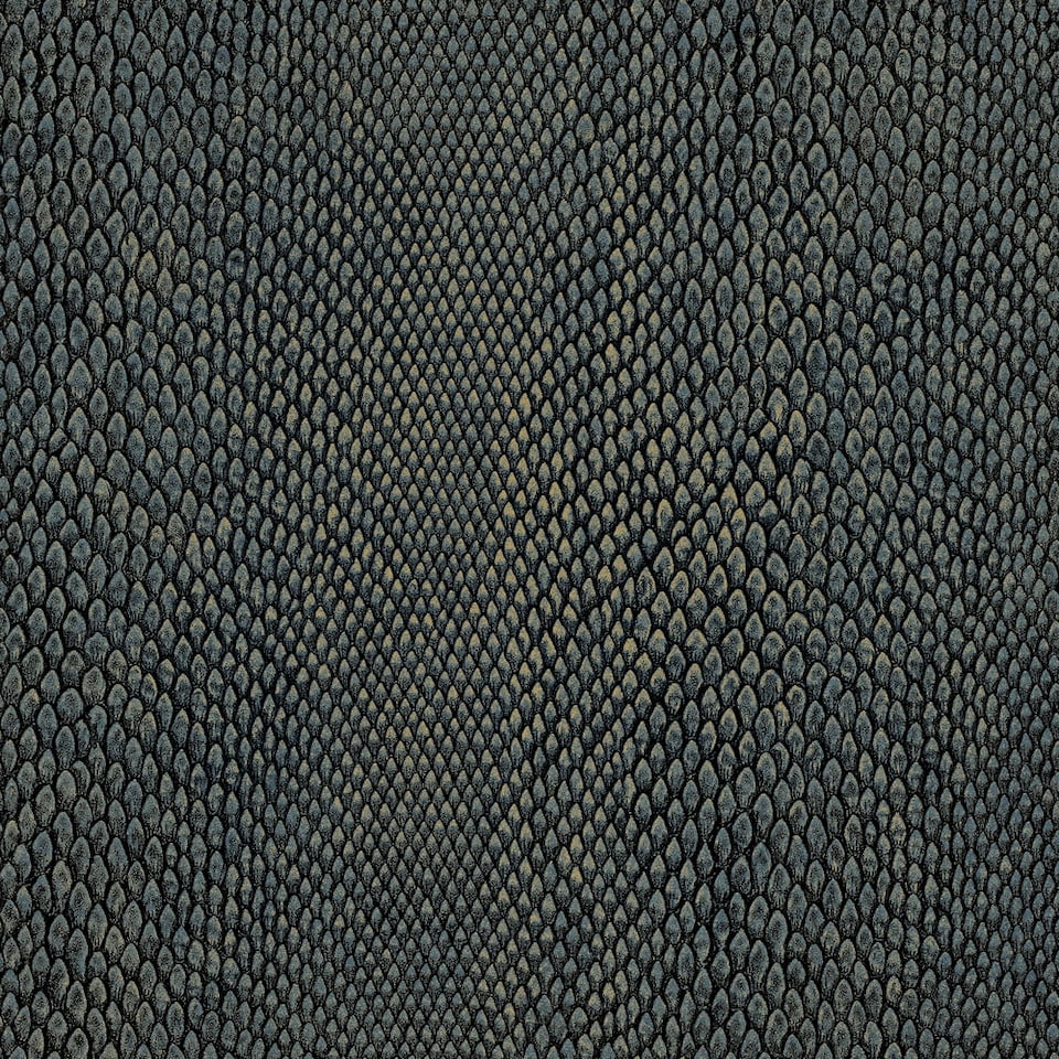 image 1 of Galerie Enchanted Naja Blue Wallpaper