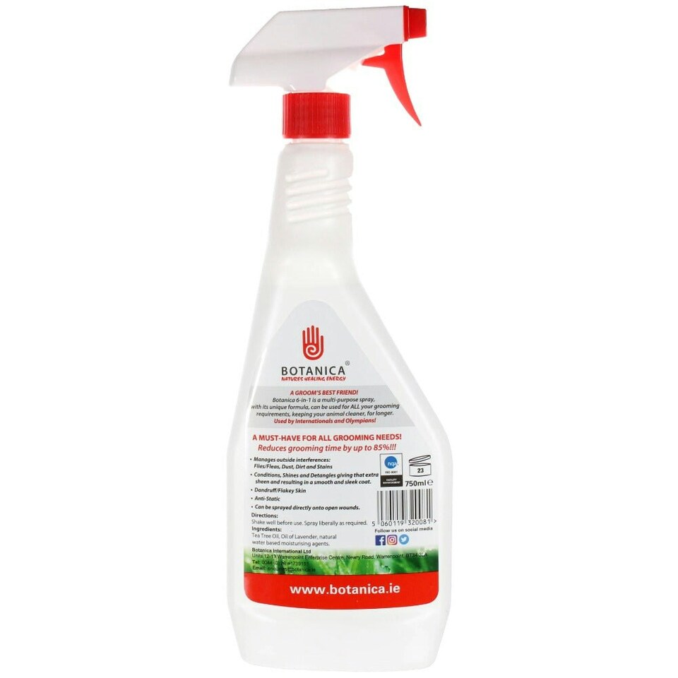 image 1 of Botanica 6 In 1 Multi Purpose Spray For Animals