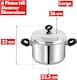 image 2 of Vinod Classic Stainless Steel Idli Maker Steamer | 6 Deeper Plates for 24 Fluffy Idlis