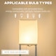 image 6 of HOMCOM Modern Floor Lamp with Shelves and Fabric Lampshade for Living Room