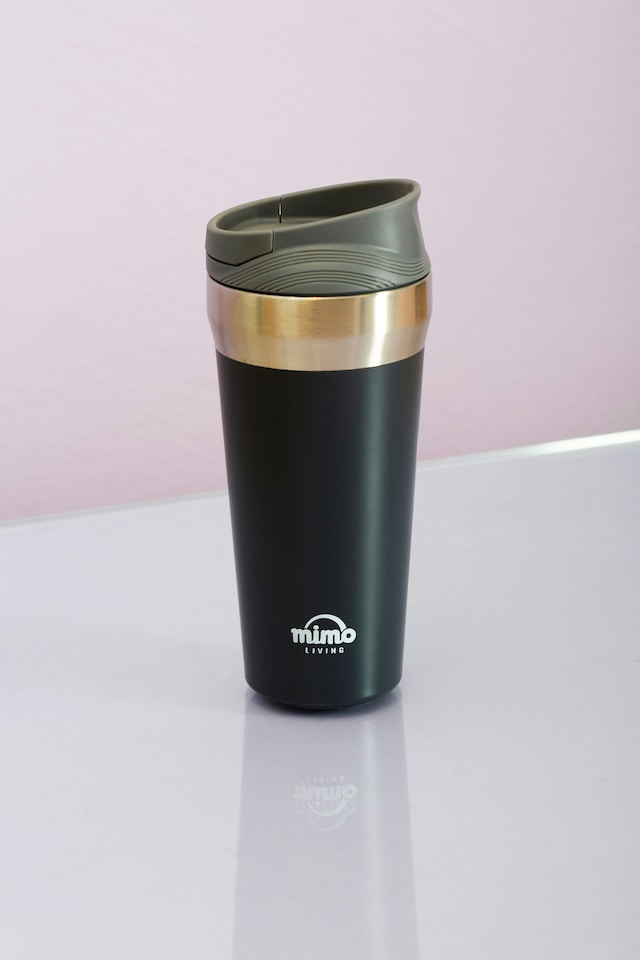 image 1 of Interiors By Premier Grey Travel Mug,Leak-Proof Insulated Thermos Cafe Cup,Reusable Coffee Mug,Double Walled Mug,Ideal For Drinks