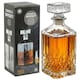 image 1 of 1L Round Glass Whisky Whiskey Decanter Cut Look Carafe Bar Spirits Brandy Sherry
