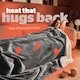 image 2 of Silentnight Heat Genie Self Heating Giant Blanket Grey | Charcoal