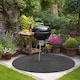 image 8 of Round BBQ Floor Protection Mat | Black