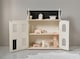 image 3 of Hooga Noble Wooden Dollhouse with 11 Doll House Furnitures