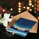 image 4 of Arctic Forest Snowfall Colourful Sky Blank For Him Or Her Art Xmas Festive Christmas Card