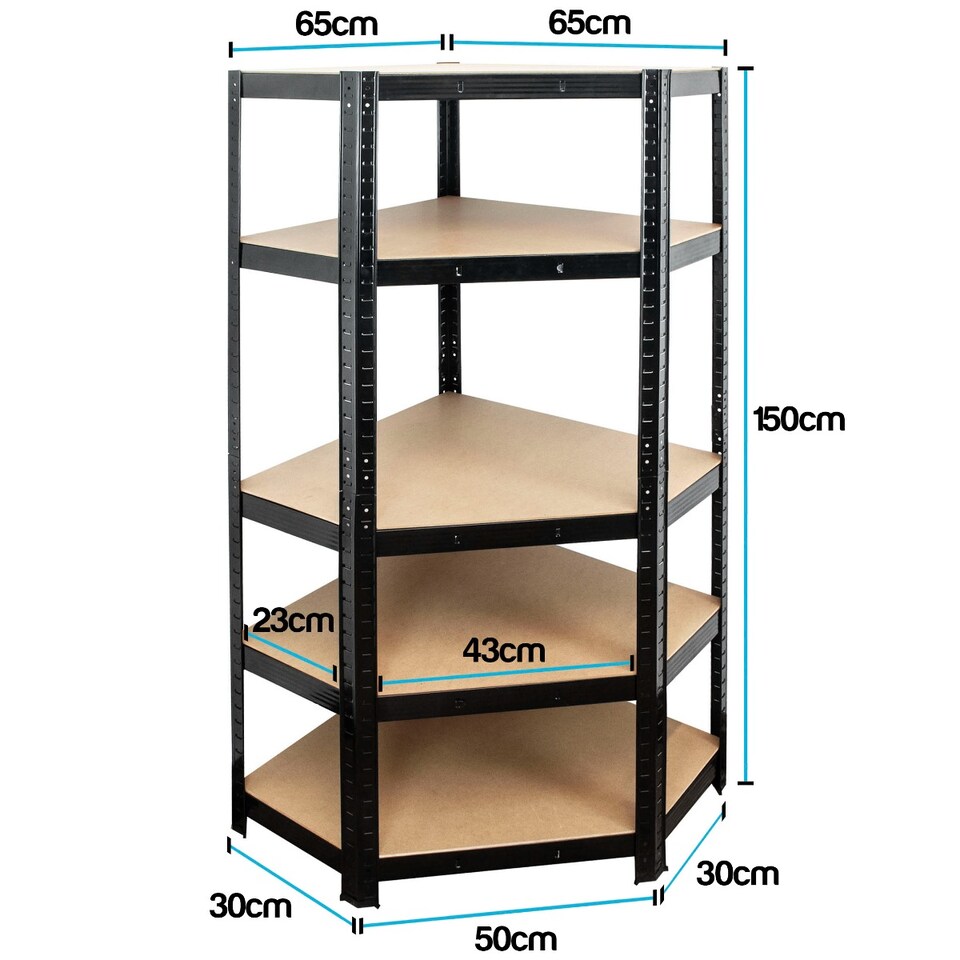 image 1 of TekBox Boltless Garage Corner Shelving Rack