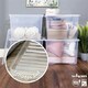 image 8 of Wham Crystal 5 x 80L Stackable Plastic Storage Boxes with Lids Pink