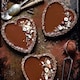 image 2 of Individual Tart Tin: 10cm Luxe Mini Heart Pan, Non Stick