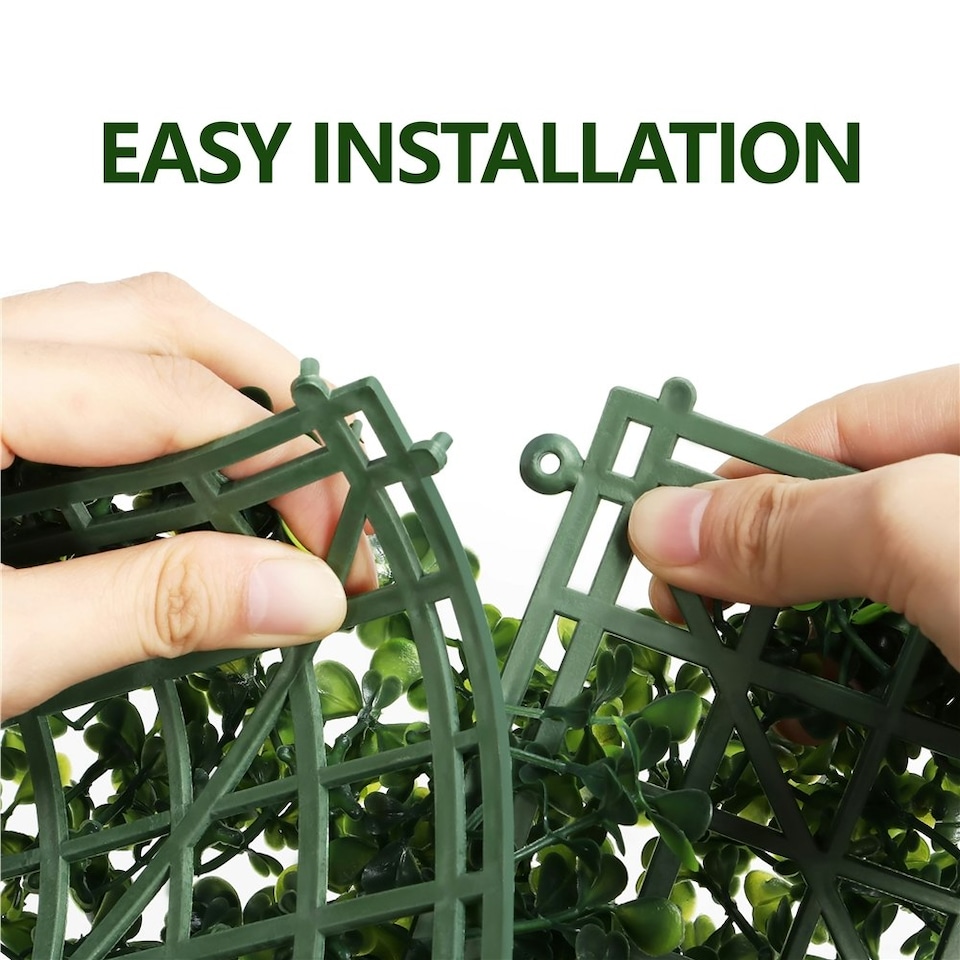 image 1 of Yaheetech Artificial Boxwood Hedge Panel Plastic Greenery