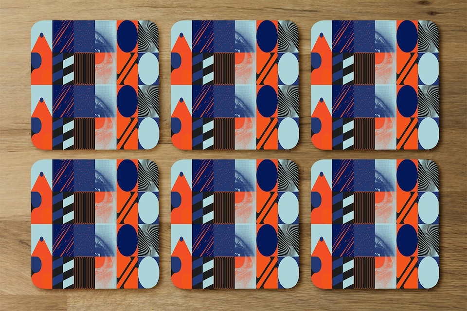 image 1 of Deconstructed postmodern inspired artwork (Coaster)