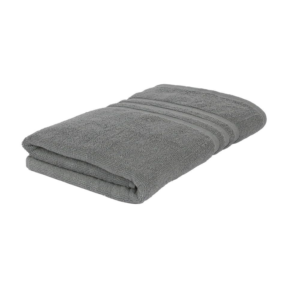 image 1 of Nicola Spring Cotton Bath Towel - 135cm x 70cm - Grey