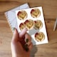 image 2 of Vintage Gold Heart Round Stickers 88mm - Sheet of 6