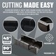 image 3 of 12" Mitre Saw Box Clamp Angle Clamping Sawing Block Cut Multiple Angle