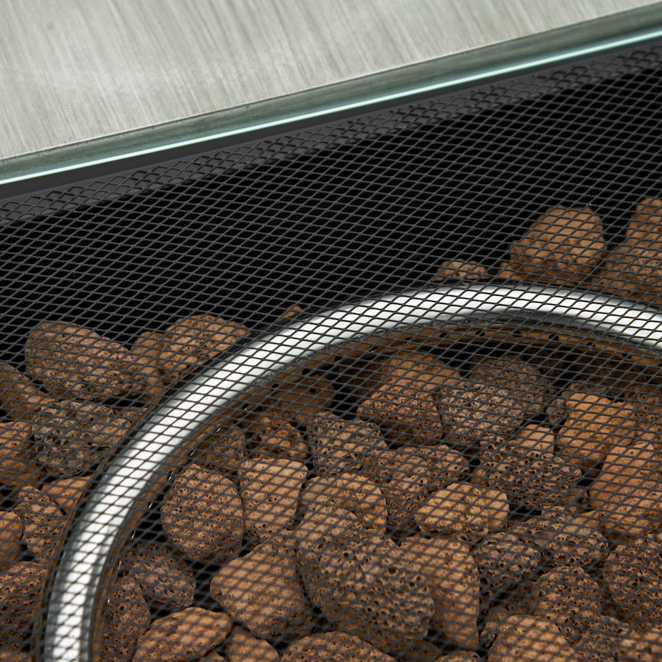 image 1 of Outsunny Gas Fire Pit Table w/ Rain Cover, Windscreen & Lava Stone, 50,000 BTU