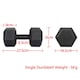 image 3 of Yaheetech 2x5kg (Sold in Pair) Hex Dumbbells Set Black