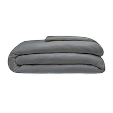 Belledorm Brushed Cotton Duvet Cover - Charcoal - Double