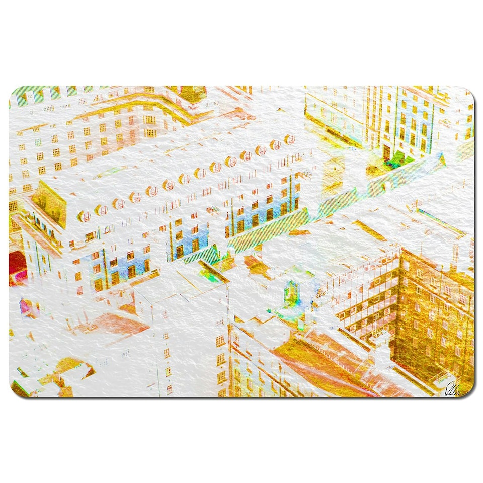 LONDON ROOF TOPS ORANGE (Placemat)