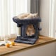 image 2 of Yaheetech 50 cm 2-Level Cat Tree with Condo Dark Grey