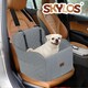 image 9 of Skylos Dog Booster Car Seat Grey Portable Pet Puppy Travel Carrier Bed Basket | Grey | Grey | One Size