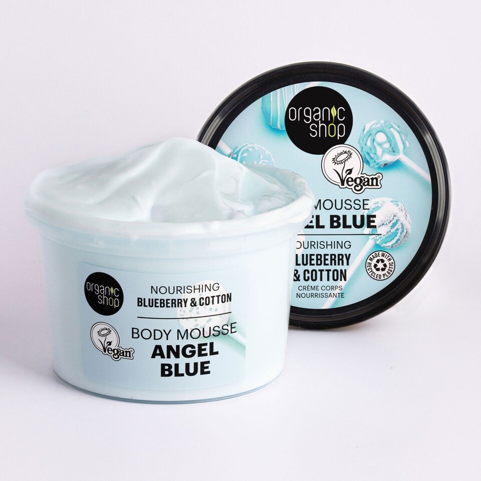 image 1 of Organic Shop Angel Blue Body Mousse Blueberry&Cotton 250ml