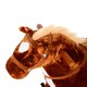 image 8 of HOMCOM Kids Walking Ride on Horse Toy Plush Walk Pony with Wheels Sound