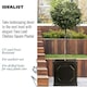 image 4 of Faux Lead Chelsea Box Square Dark Grey Light Stone Garden Planter W55 H55 L55 cm, 166 ltrs Cap.